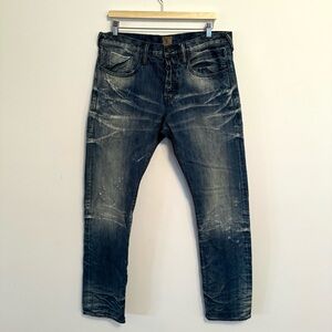 PRPS American Japanese 13.75oz Selvedge Denim Distressed Jeans – 34 x 36